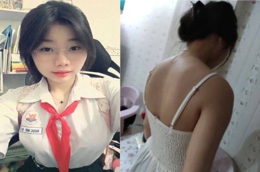 Em học sinh dâm đãng bị địt cho rên la