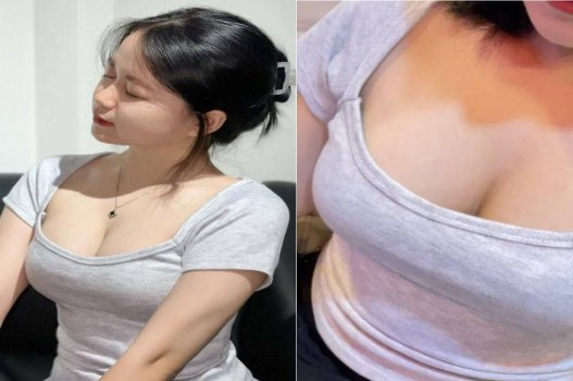 Em nữ sinh ngực khủng được bạn trai chăm sóc hết lòng
