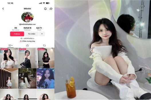 Hot girl TikTok Mlinhh đăng video xxx