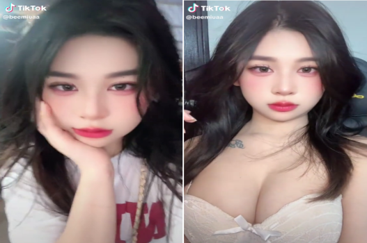 Tiktoker xinh nằm ngửa tận hưởng dục vọng